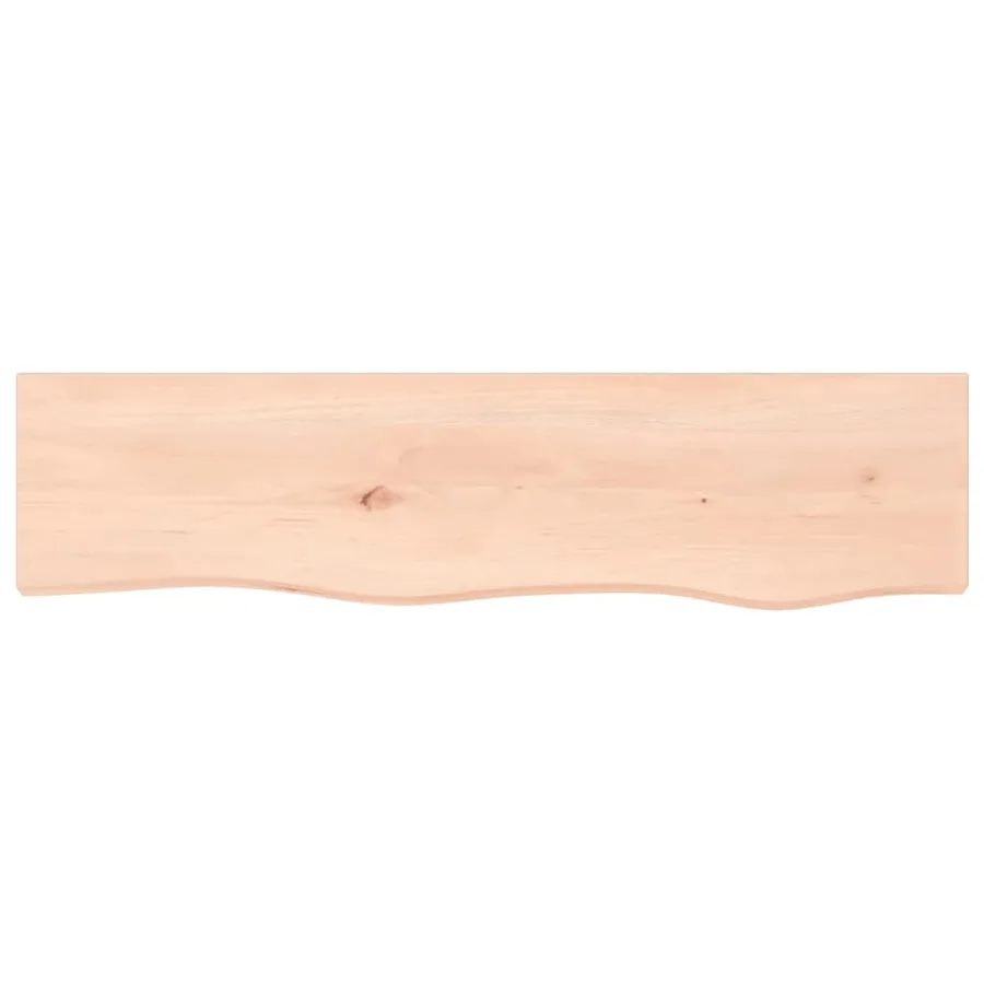 Étagère murale 80x20x2 cm bois de chêne massif non traité - 4