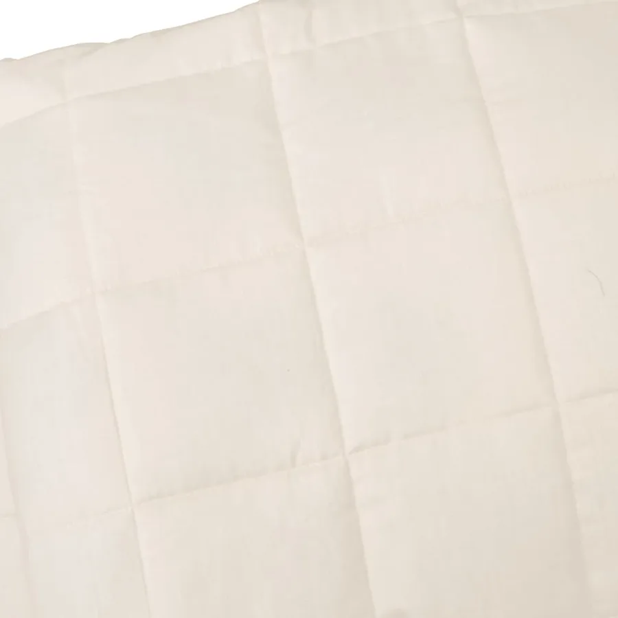 Couverture lestée Crème clair 200x220 cm 13 kg Tissu - 4