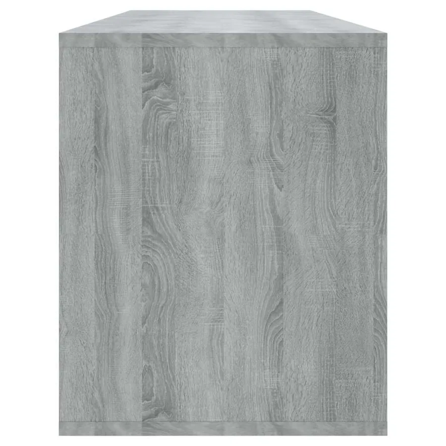 Meuble TV sonoma gris 130x35x50 cm bois d'ingénierie - 7