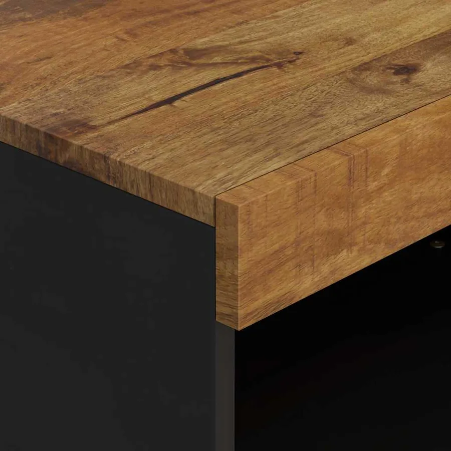 Meuble TV 60x33x43,5 cm bois massif de manguier - 6