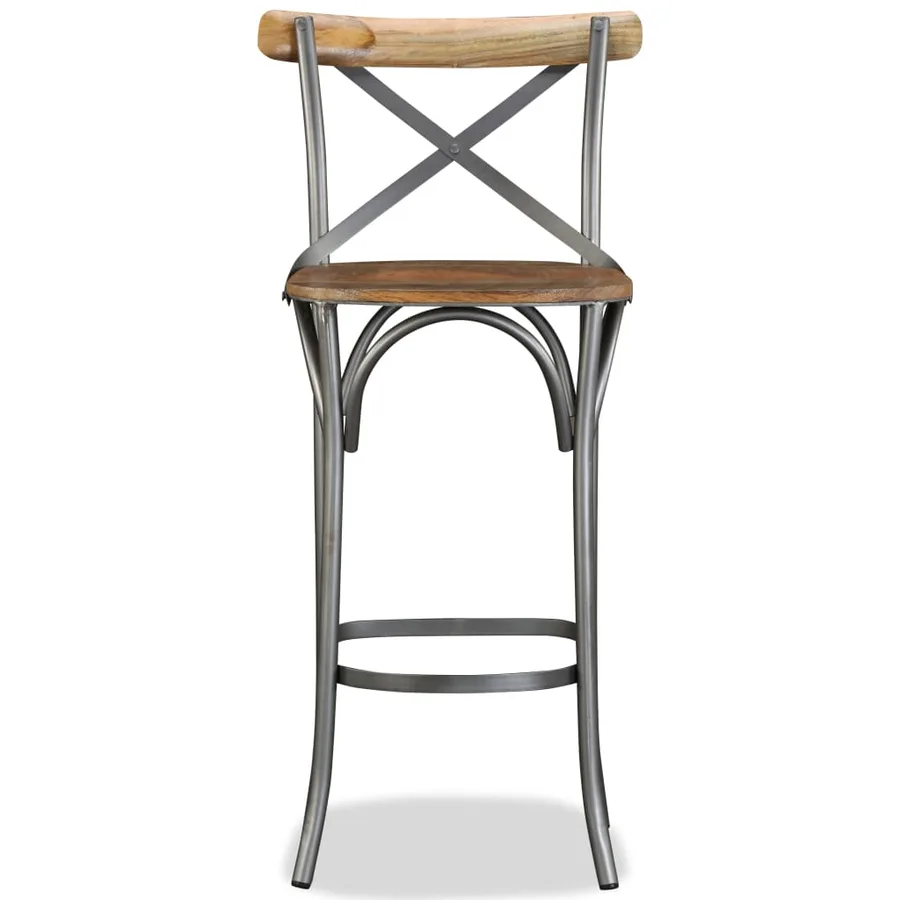 Tabouret de bar Bois de manguier massif - 2