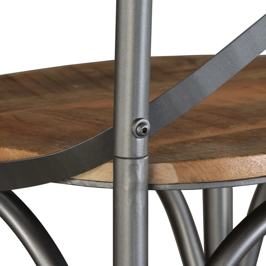 Tabouret de bar Bois de manguier massif - 8