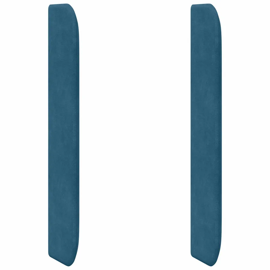 Oreille de tête de lit Bleu 80 x 16 x 4 cm Velours - 2