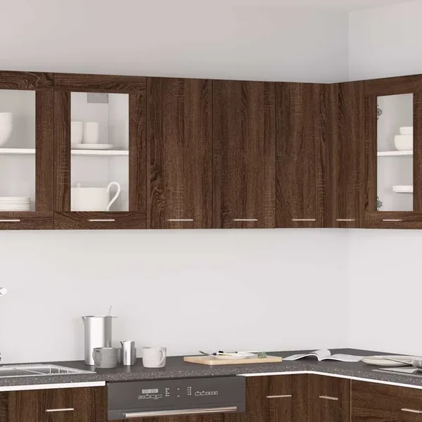 Armoire suspendue "Lyon" Chêne brun 60 x 31 x 60 cm Bois d'ingénierie