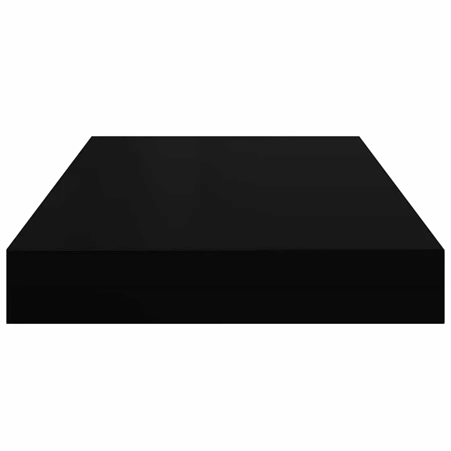 Étagères murales flottantes 4 pcs noir 40x23,5x3,8 cm MDF - 8