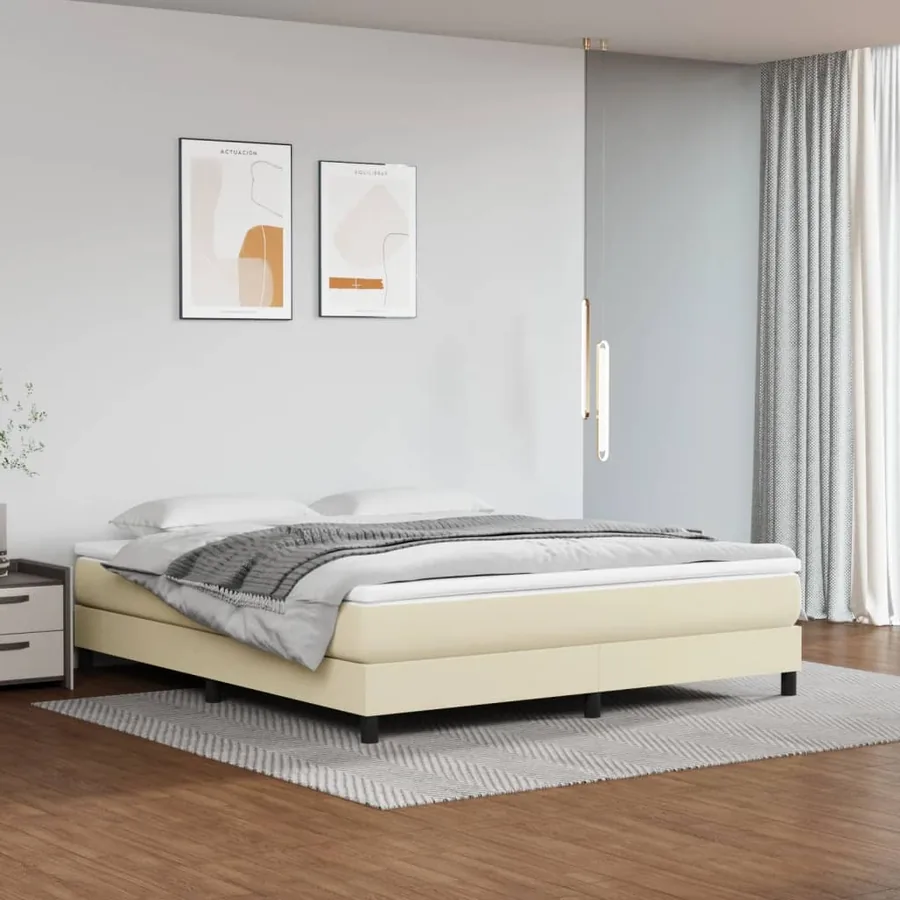 Matelas à Ressorts Ensachés Moyen 160 x 200 cm 20 cm Crème