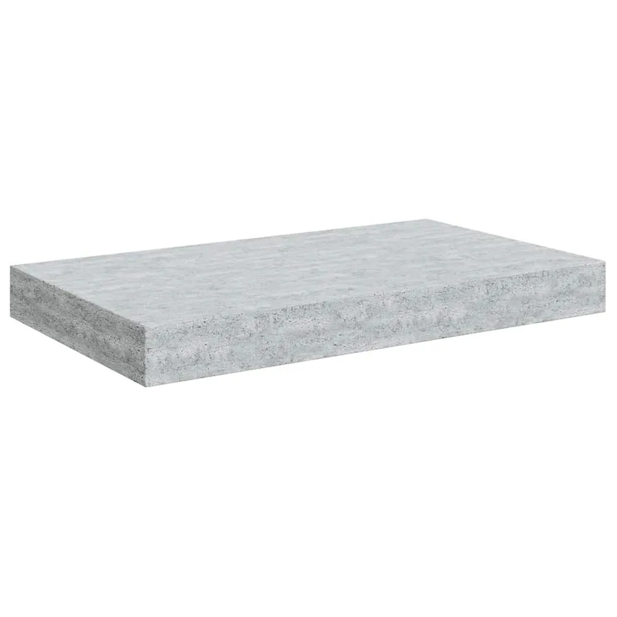 Étagères murales flottantes 2 pcs gris béton 40x23x3,8 cm MDF - 6