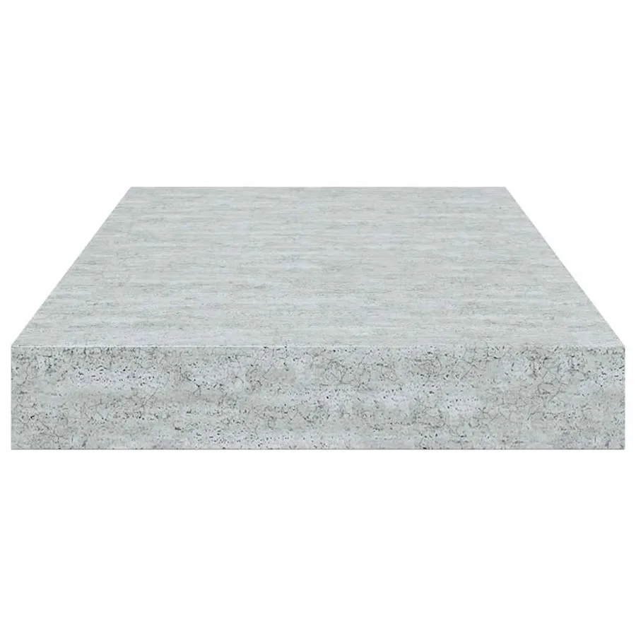 Étagères murales flottantes 2 pcs gris béton 40x23x3,8 cm MDF - 8
