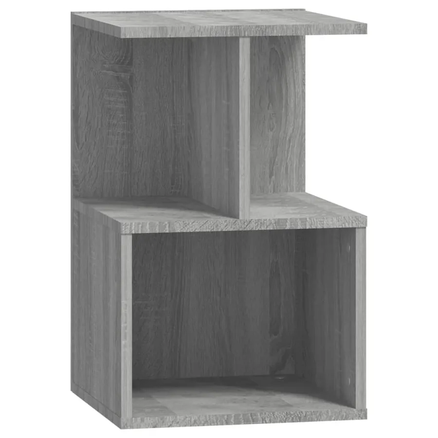 Table de chevet Sonoma gris 35x35x55 cm Bois d'ingénierie - 2