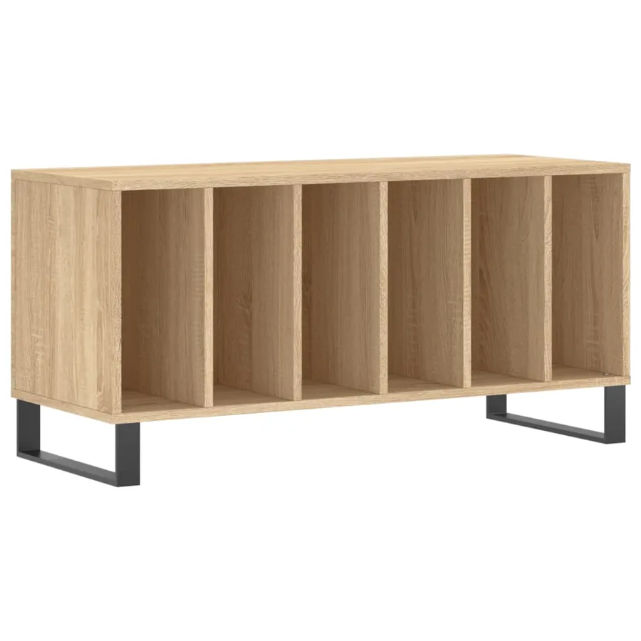 Armoire à disques chêne sonoma 100x38x48 cm bois d'ingénierie - 2