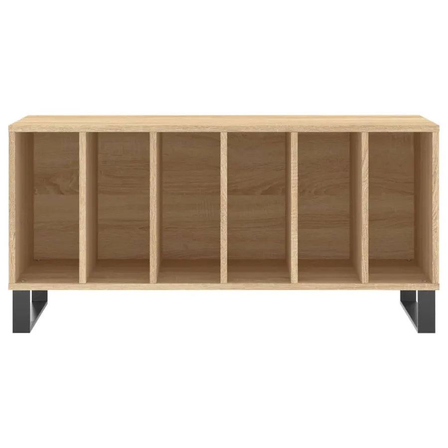 Armoire à disques chêne sonoma 100x38x48 cm bois d'ingénierie - 4
