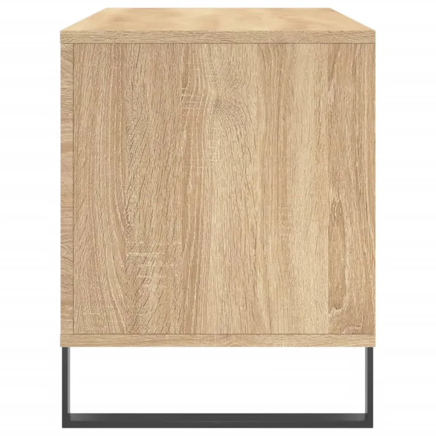 Armoire à disques chêne sonoma 100x38x48 cm bois d'ingénierie - 5