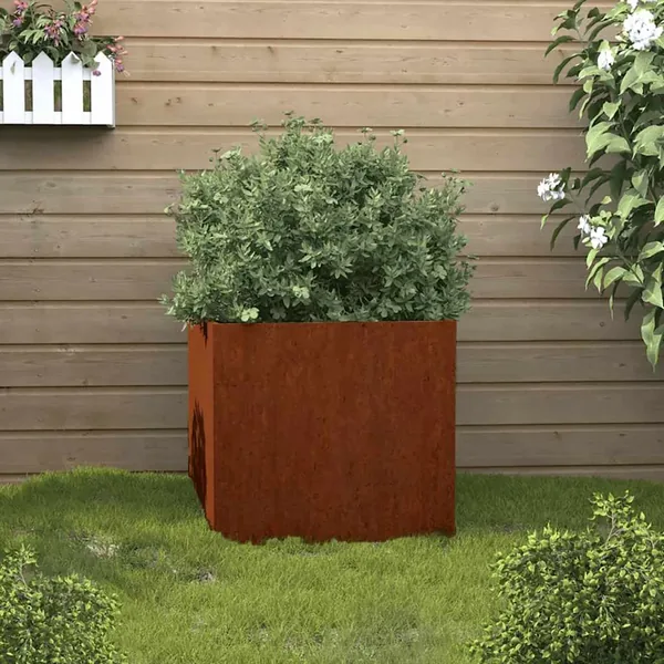 Jardinière 42x40x39 cm acier corten