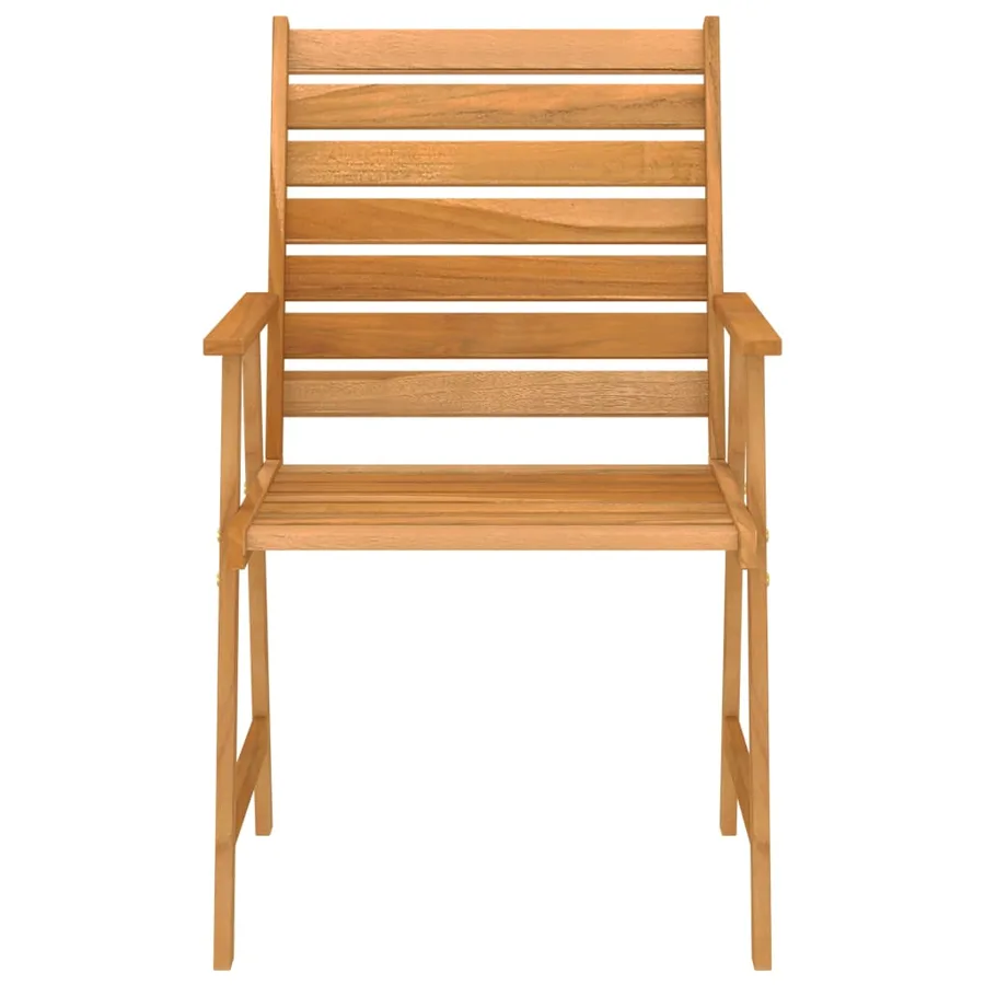 Ensemble à manger de jardin 3 pcs Bois d'acacia solide - 6