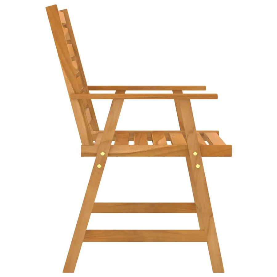 Ensemble à manger de jardin 3 pcs Bois d'acacia solide - 7