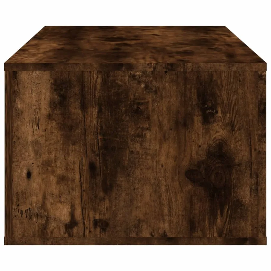 Table basse Chêne fumé 100x50,5x35 cm Bois d'ingénierie - 8