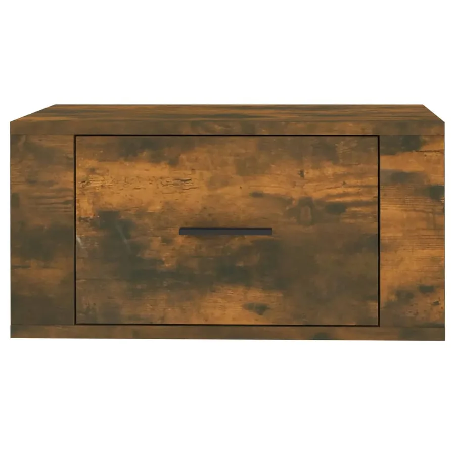 Table de chevet murale Chêne fumé 50x36x25 cm - 6