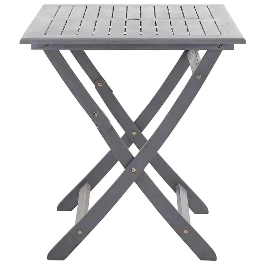 Table de jardin pliable 120x70x75 cm Bois d'acacia massif - 2