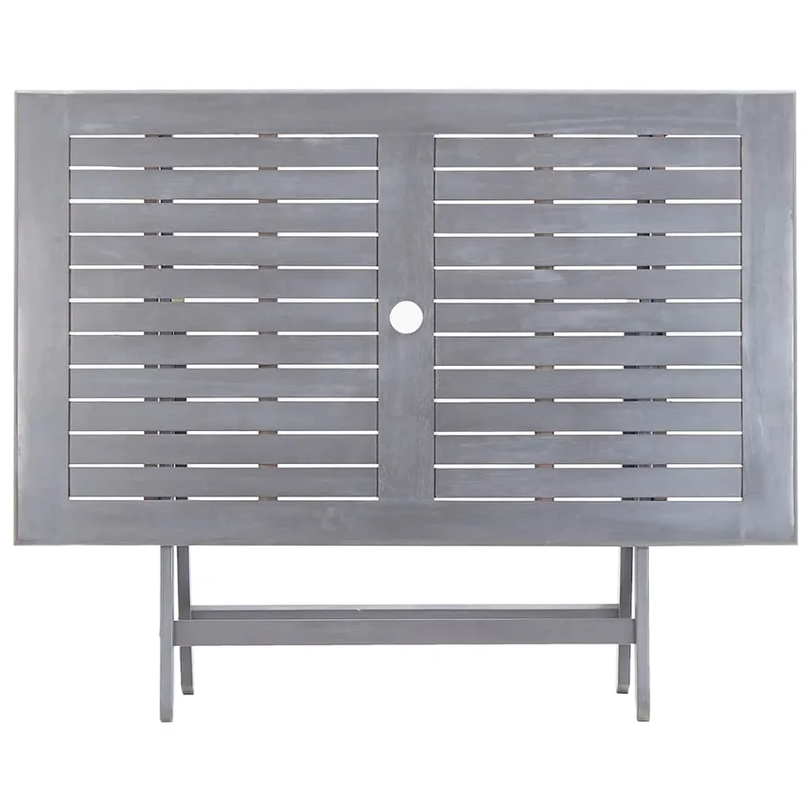 Table de jardin pliable 120x70x75 cm Bois d'acacia massif - 6