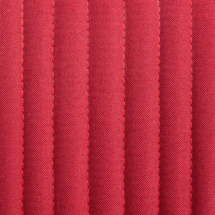 Chaises à manger lot de 4 rouge bordeaux tissu - 7