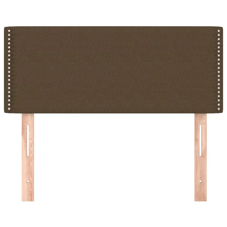 Tête de lit Marron Foncé 100x5x78/88 cm Tissu - 3