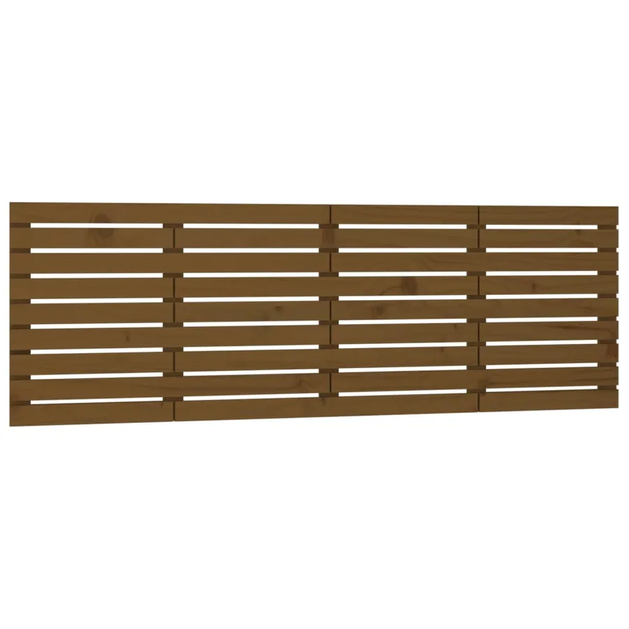 Tête de lit murale Marron miel 166x3x63 cm Bois massif de pin - 2