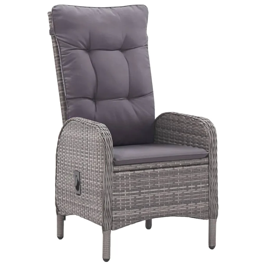 Ensemble à manger de jardin 3 pcs Gris - 3