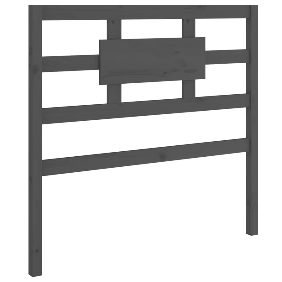 Tête de lit Gris 95,5x4x100 cm Bois massif de pin - 2