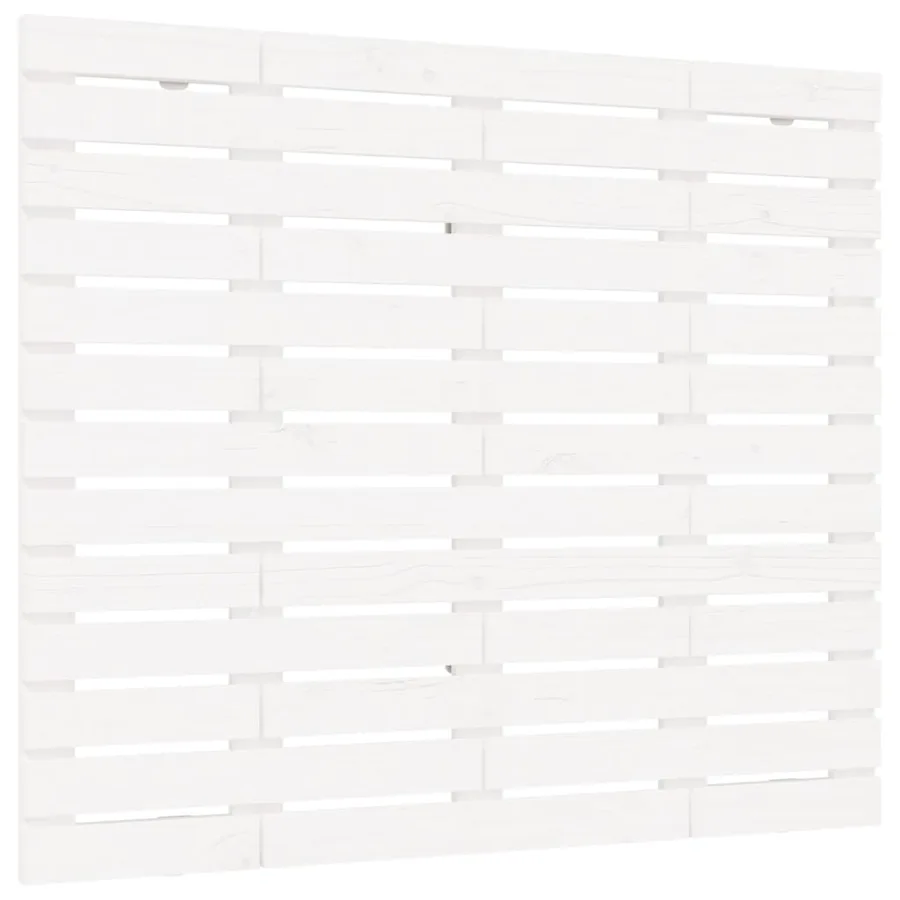 Tête de lit murale Blanc 81x3x91,5 cm Bois massif de pin - 2