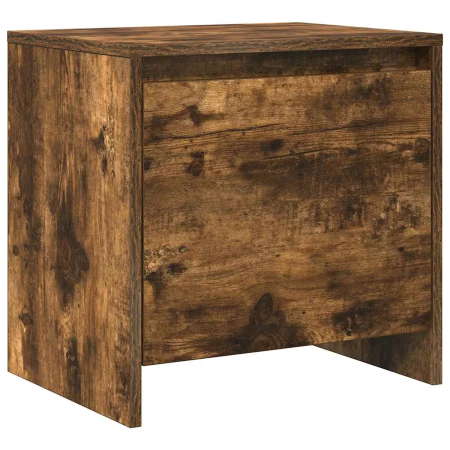 Tables de chevet 2 pcs chêne fumé 45x34x44,5 cm bois ingénierie - 5