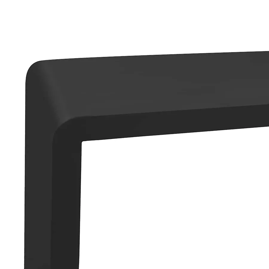 Étagères murales sous forme de cube 3 pcs Noir MDF - 8