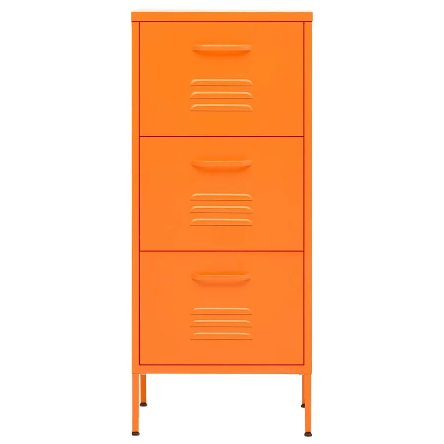 Armoire de rangement Orange 42,5x35x101,5 cm Acier - 3