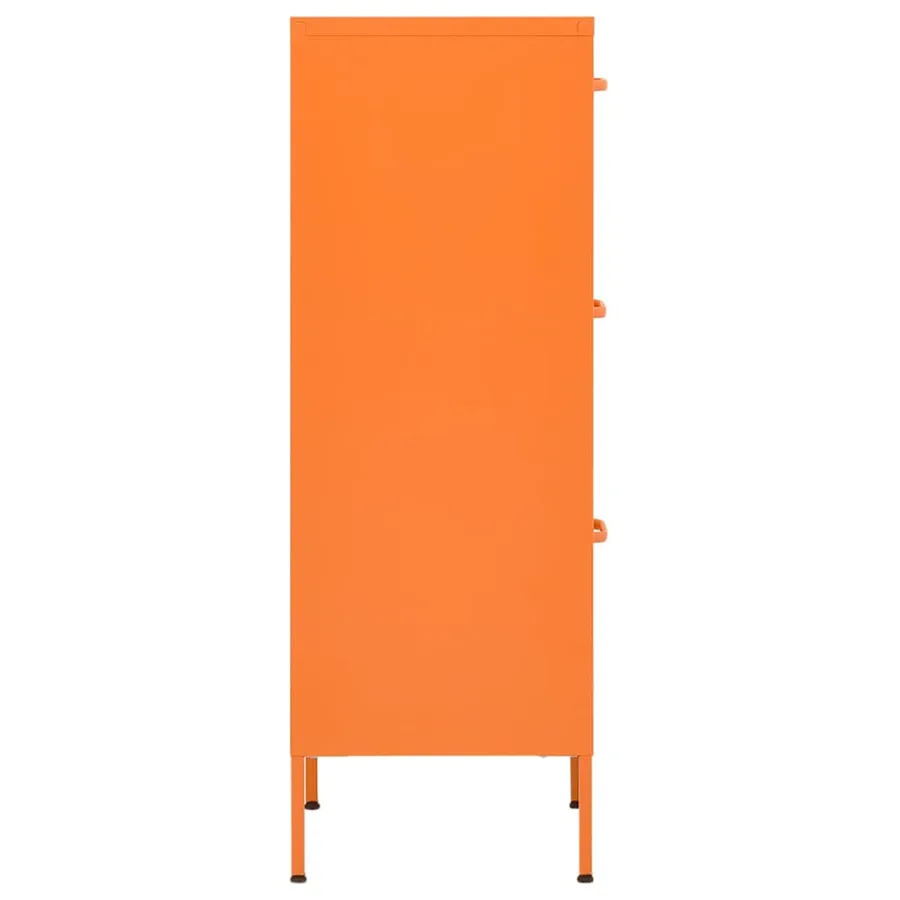 Armoire de rangement Orange 42,5x35x101,5 cm Acier - 4