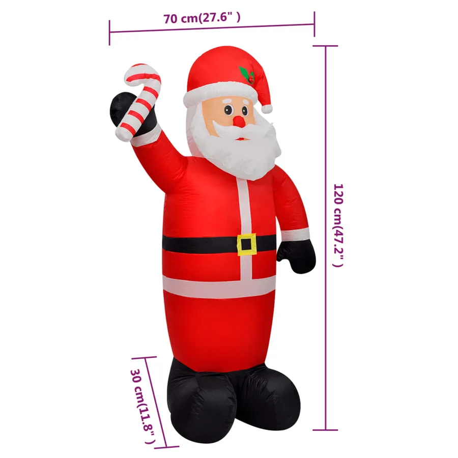 Père noël gonflable de 120 cm - 4
