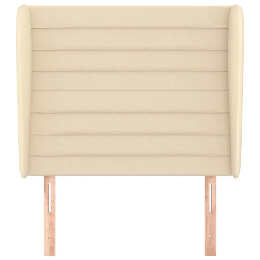 Tête de lit avec oreilles Crème 83x23x118/128 cm Tissu - 3