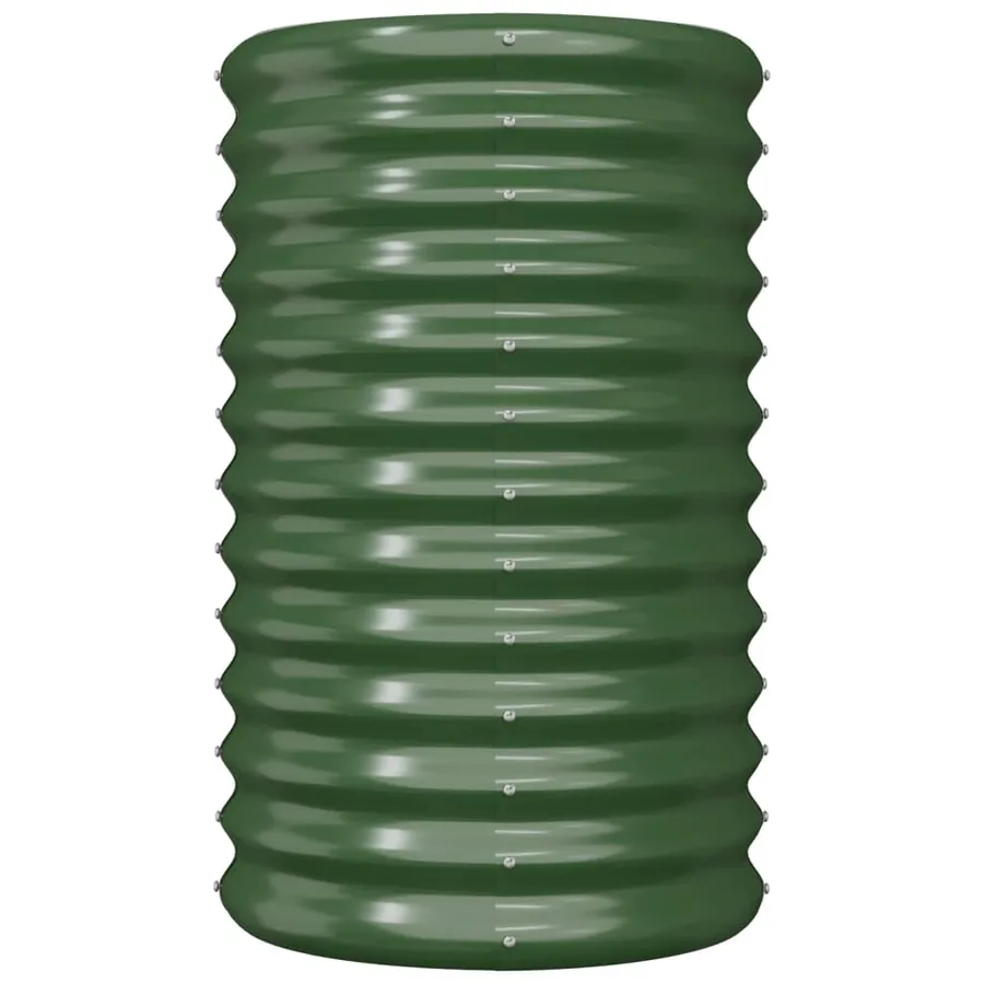Jardinière de jardin Acier galvanisé 40x40x68 cm Vert - 3