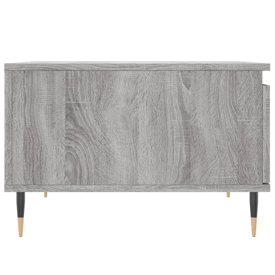 Table basse sonoma gris 55x55x36,5 cm bois d'ingénierie - 7