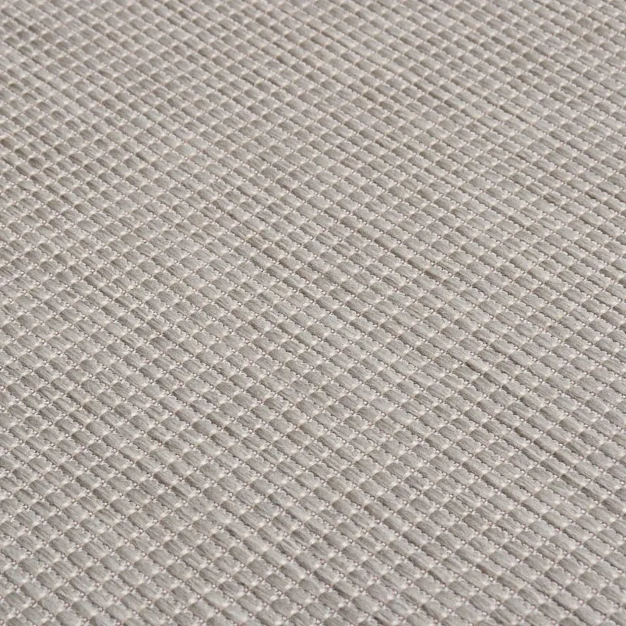 Tapis à tissage plat d'extérieur 140x200 cm gris clair - 5
