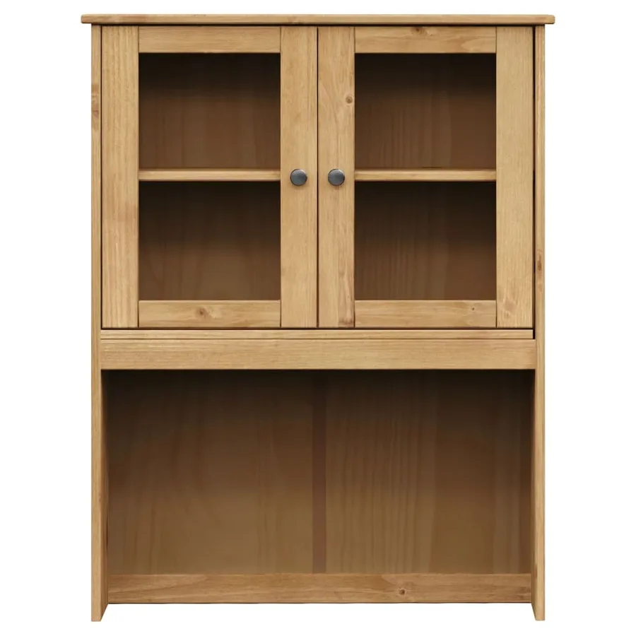 Buffet haut VIGO 80x40x176 cm bois massif de pin - 9
