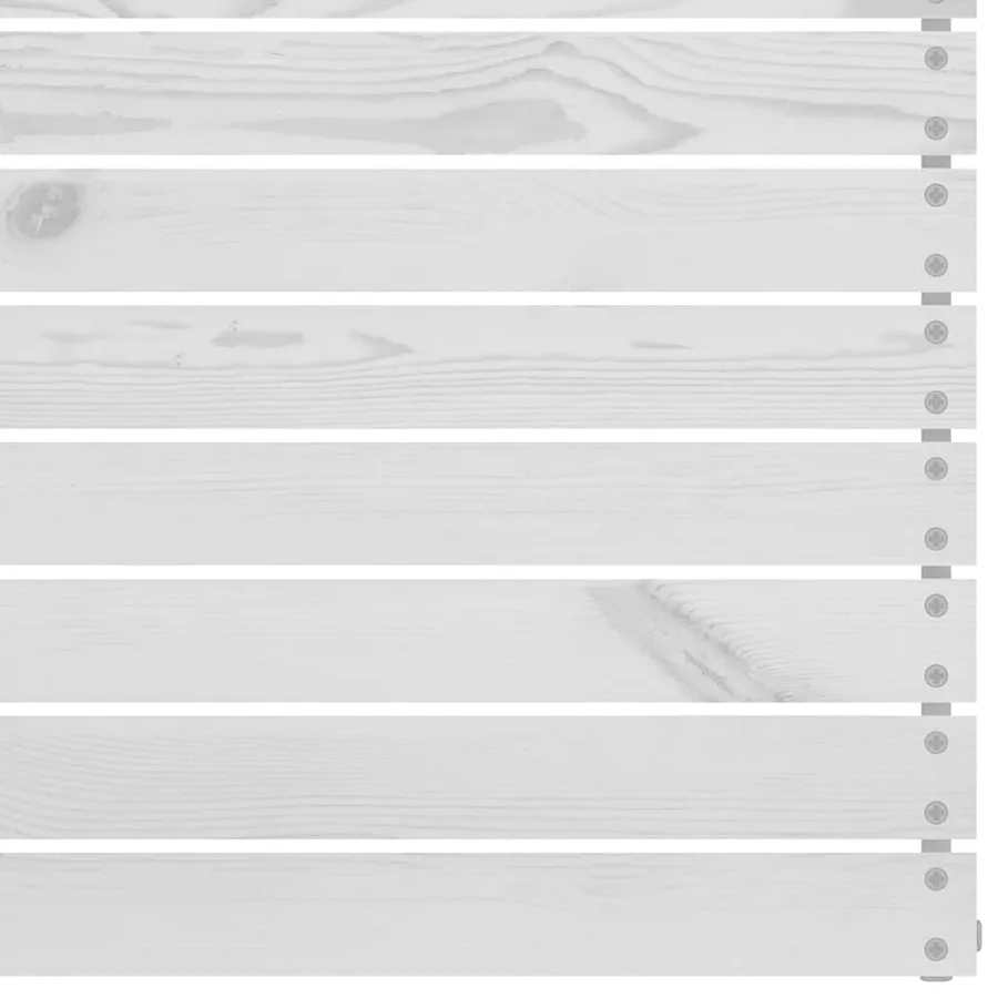 Canapés d'angle de jardin 2 pcs blanc bois de pin massif - 5