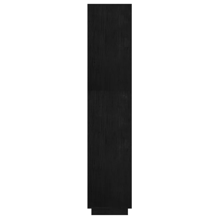 Bibliothèque/Séparateur de pièce Noir 60x35x167 cm Pin massif - 6