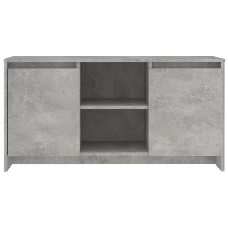 Meuble TV Gris béton 102x37,5x52,5 cm Bois d'ingénierie - 3