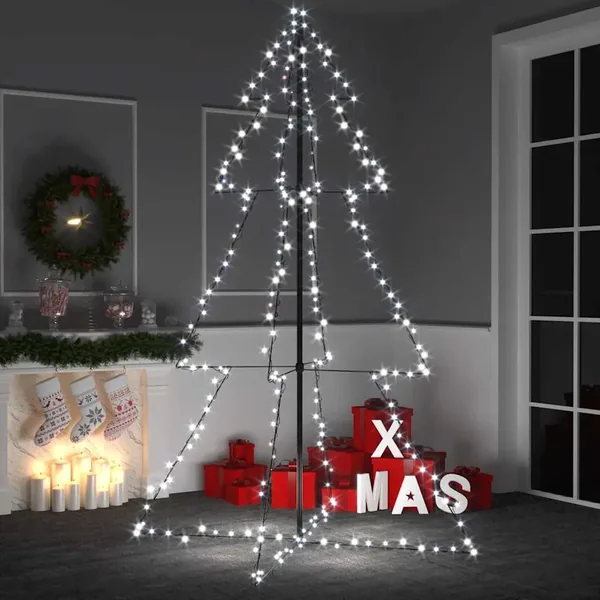 Arbre de Noël cône 240 LED d'intérieur/d'extérieur 118x180 cm