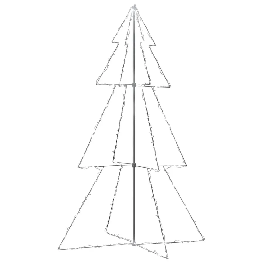 Arbre de Noël cône 240 LED d'intérieur/d'extérieur 118x180 cm - 2