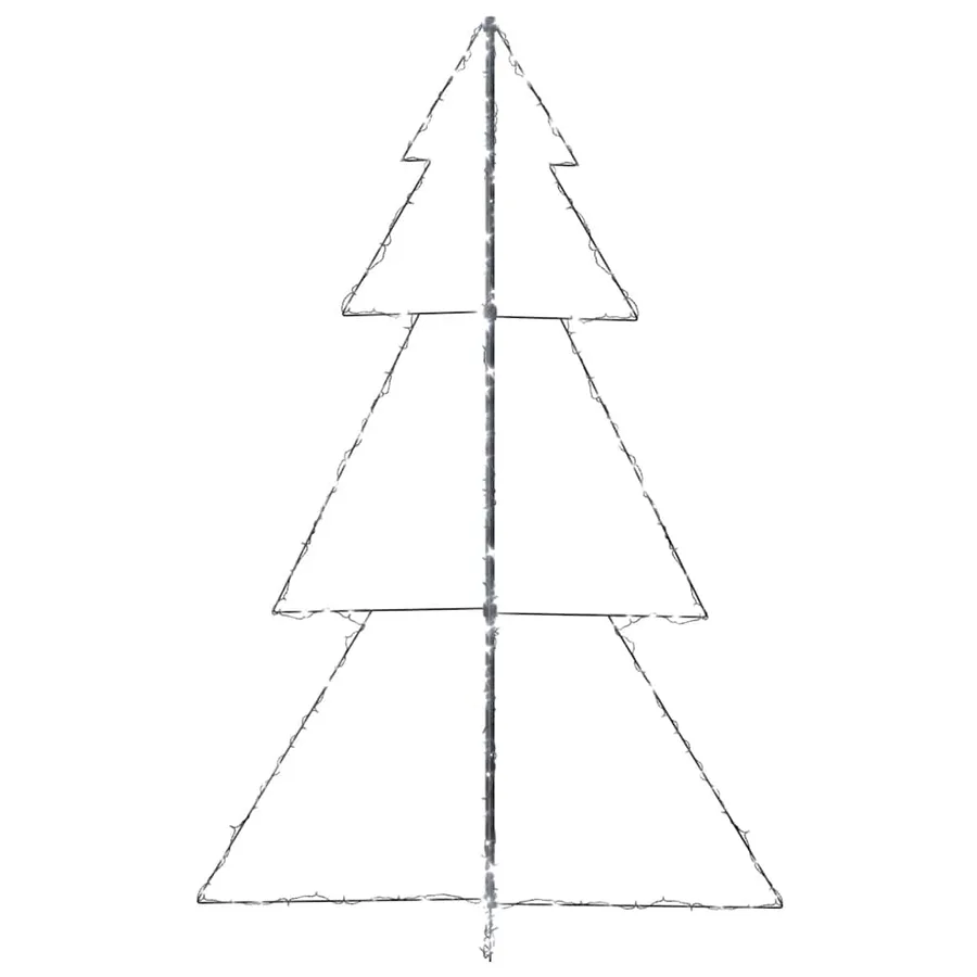 Arbre de Noël cône 240 LED d'intérieur/d'extérieur 118x180 cm - 6