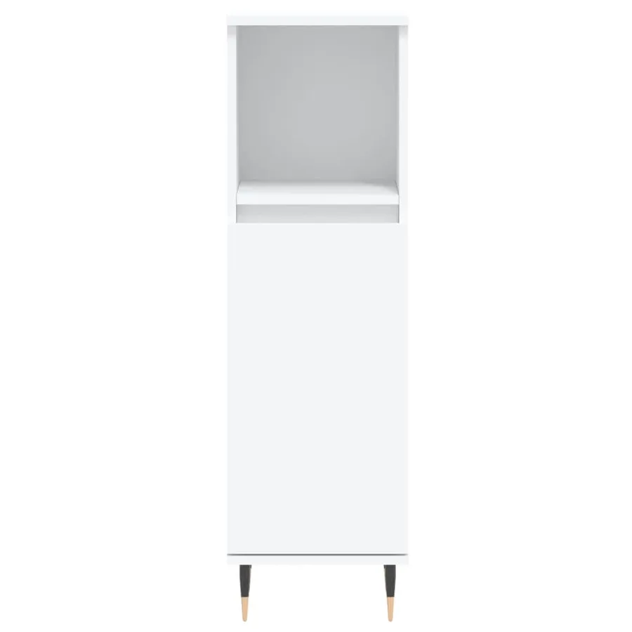 Ensemble d'armoires salle de bain 3 pcs blanc bois d'ingénierie - 8