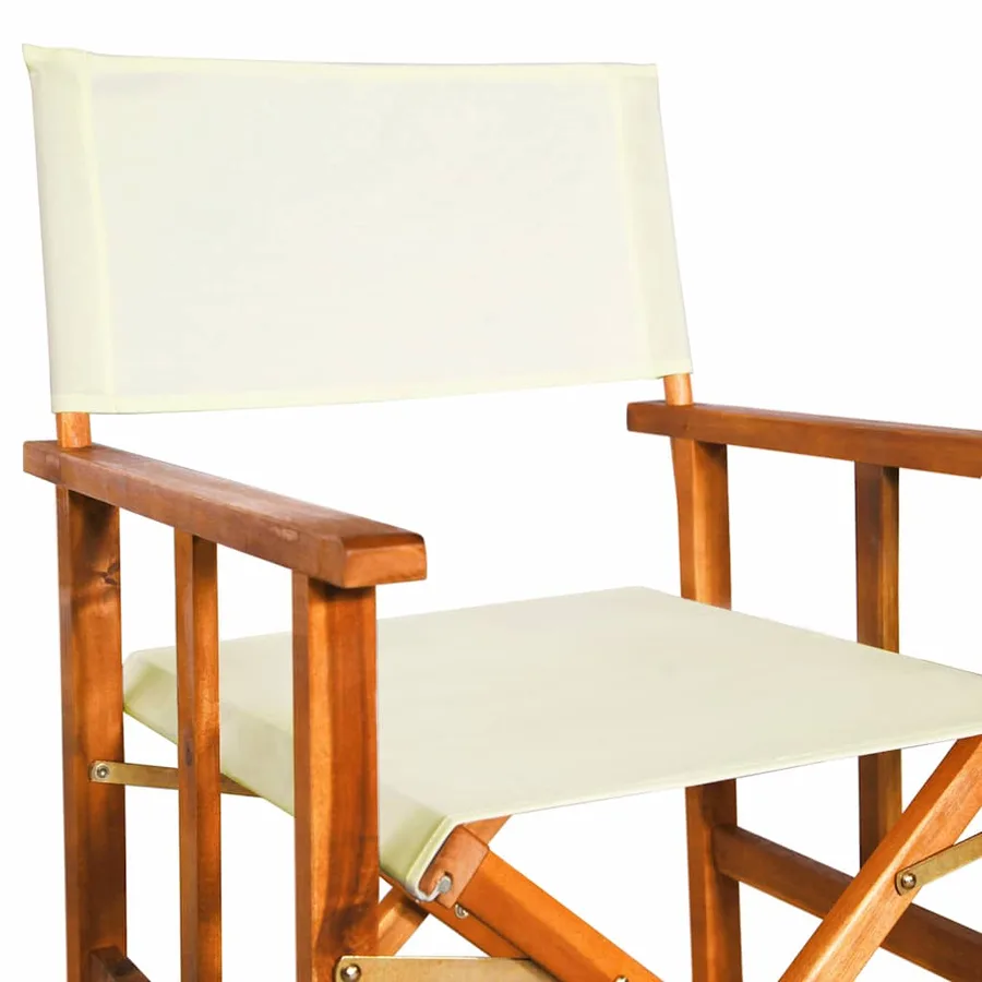 Chaises de metteur en scène lot de 2 Bois massif d'acacia - 7