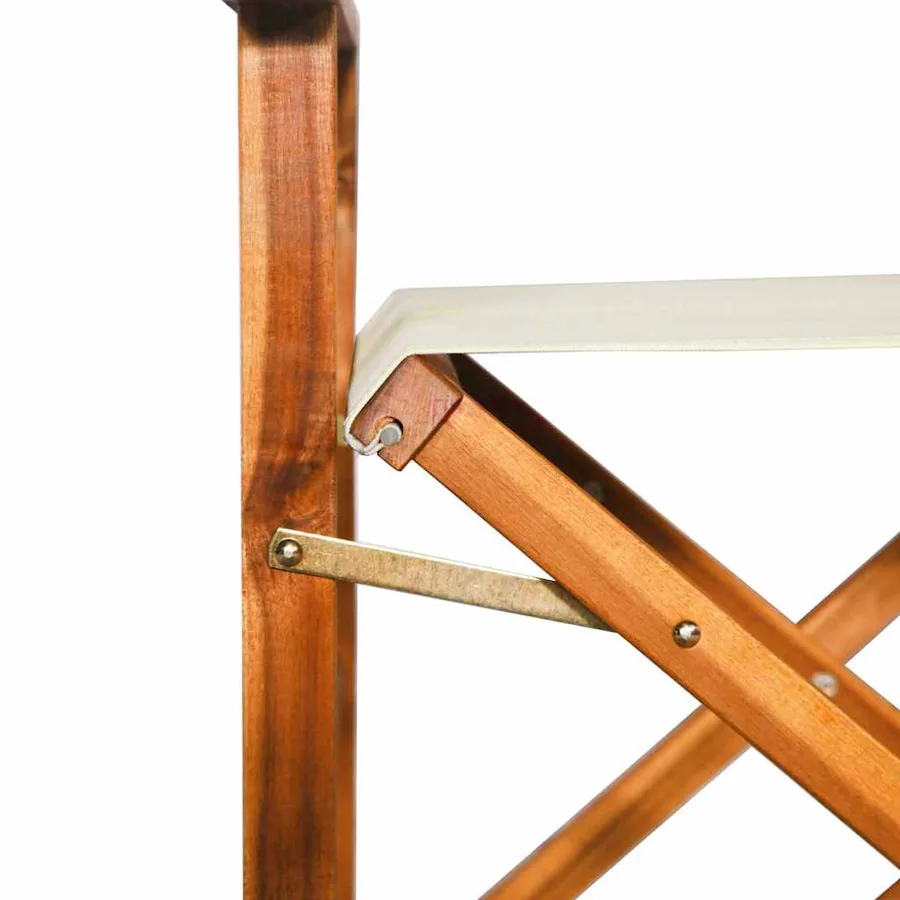 Chaises de metteur en scène lot de 2 Bois massif d'acacia - 8