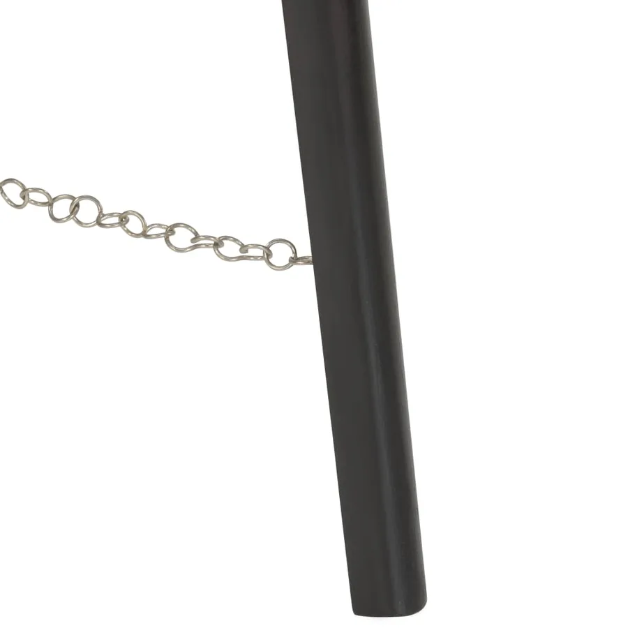 Lampadaire à trépied Noir Bois de manguier massif 97 cm - 11
