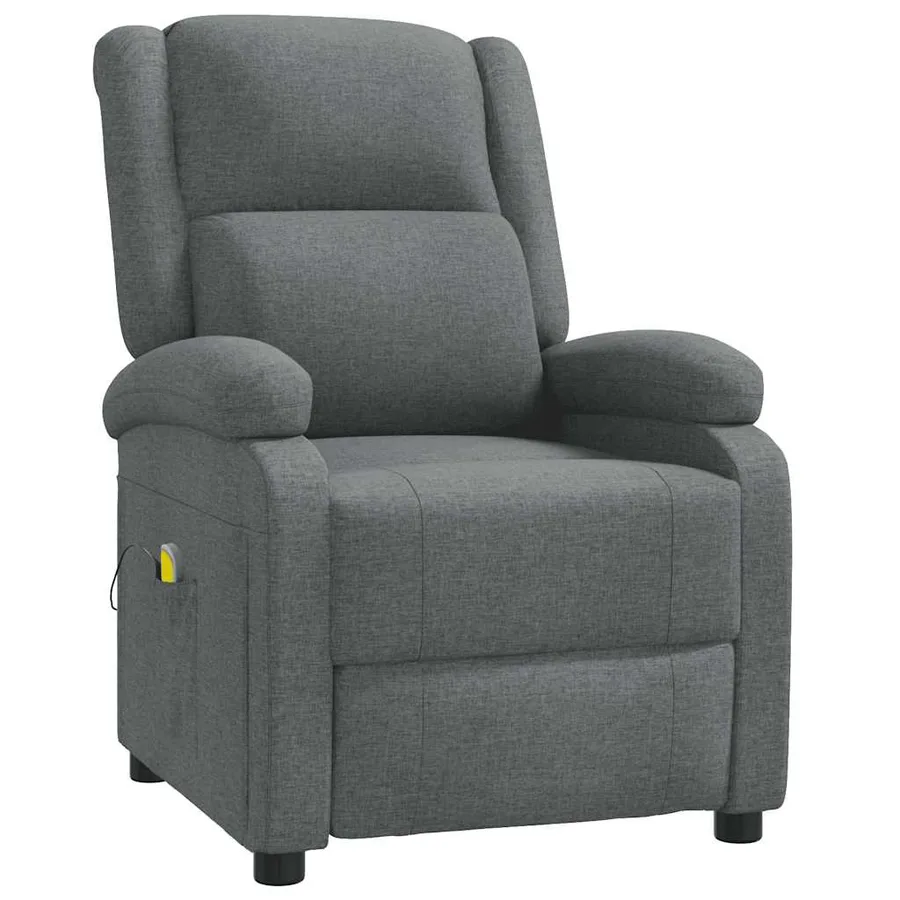 Fauteuil de massage Gris foncé Tissu - 2